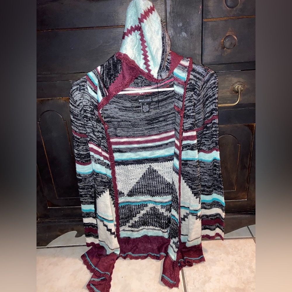 Knitted pattern cardigan